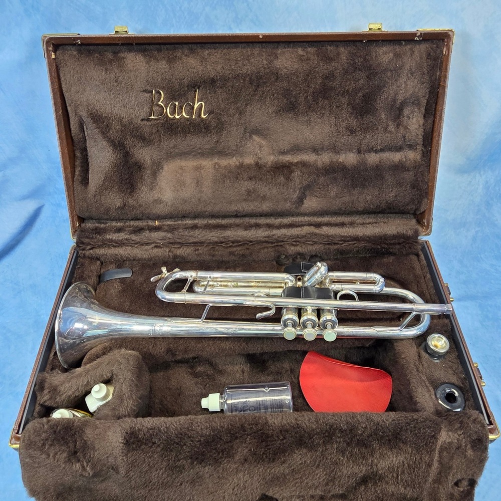 Vincent Bach Stradivarius Model 37 Silver Trumpet with Monette Mouthpiece & Case